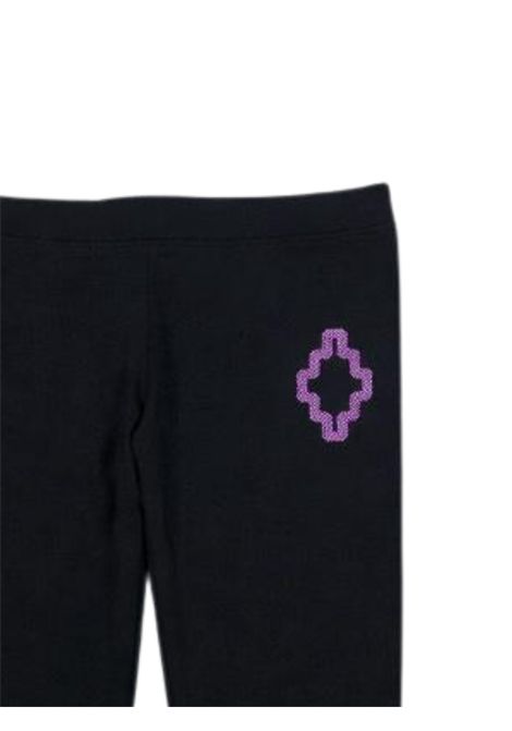 Leggins bambina nero in cotone MARCELO BURLON | GLG116NERO